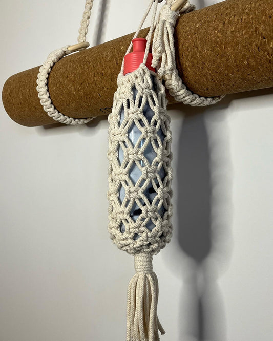 Drawstring bottle holder
