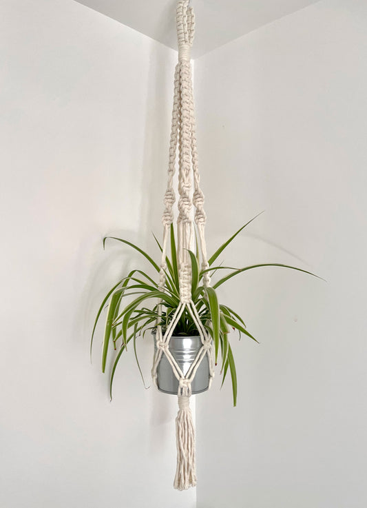 Hanging Planter - square knot design